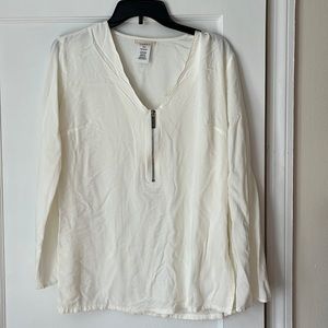 Ivory blouse with bell sleeves